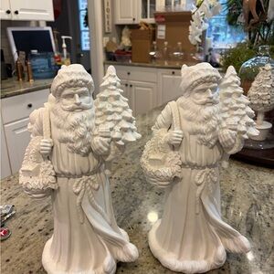 White Santa Claus Figurines